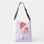 Bulldog Franse buldog puppy zoete hond lichaam tas (Achterkant)