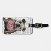 Bulldog Free Hugs Bagagelabel (Voorkant horizontaal)