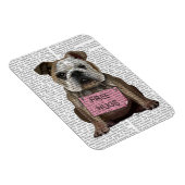 Bulldog Free Hugs Magneet (Rechterzijde)