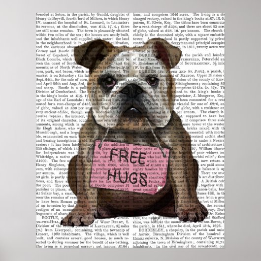 Bulldog Free Hugs Poster (Voorkant)