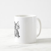 Bulldog French Buldog draw White Mok (Voorkant rechts)