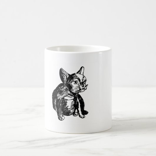 Bulldog French Buldog draw White Mok (Center)