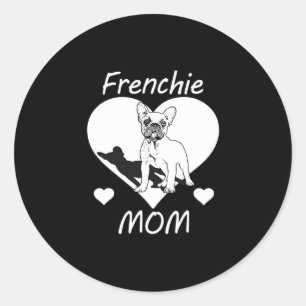 Bulldog Frenchie 1 Ronde Sticker