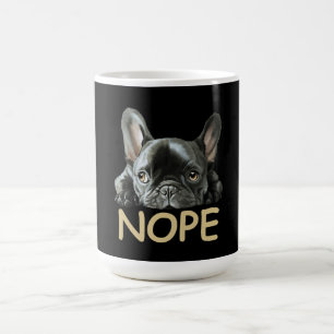 Bulldog  Frenchie Nope Gifts Koffiemok
