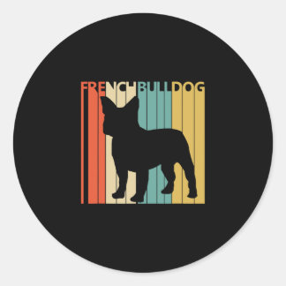 Bulldog Frenchie Ronde Sticker