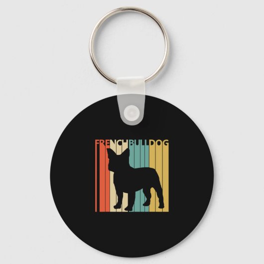 Bulldog Frenchie Sleutelhanger (Voorkant)