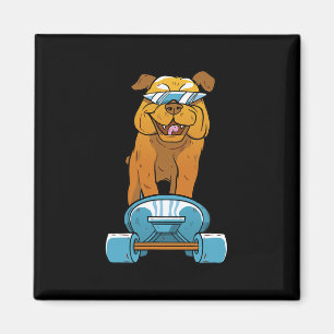 Bulldog Fun Skateboarden Franse Bulldog Puppy Gif Magneet