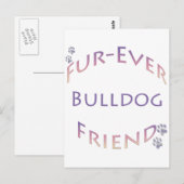 Bulldog Furever Briefkaart (Voorkant / Achterkant)