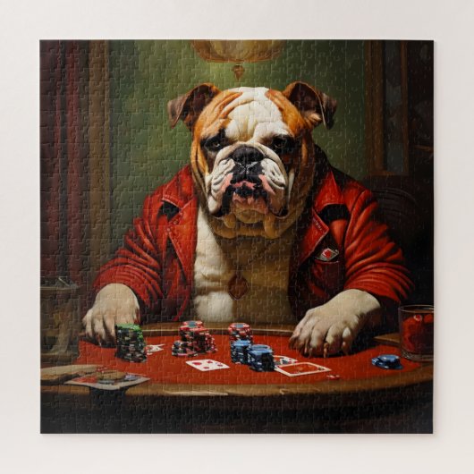 Bulldog Gambling Square Legpuzzel (Verticaal)