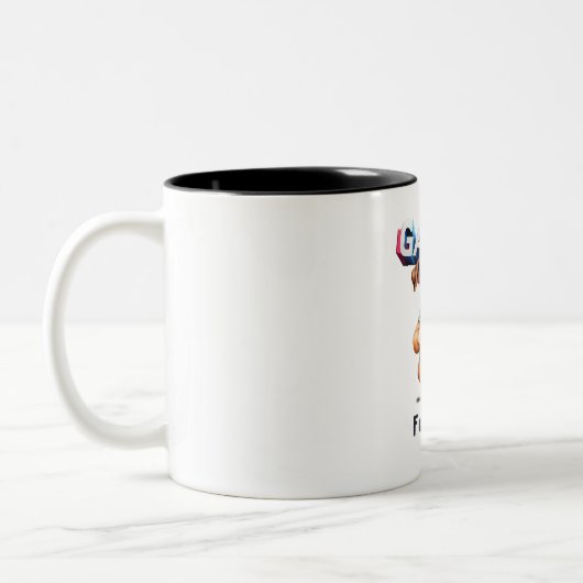Bulldog Gamer voor het Leven Coffee Tea Mok (Links)