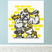 Bulldog Gang Canvas Afdruk (Insitu (Houten vloer))