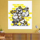 Bulldog Gang Canvas Afdruk (Insitu (Woonkamer))