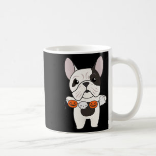 Bulldog Gelukkig Halloween Pompoen Honden Hallowee Koffiemok