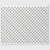 Bulldog Geschiedenis Ontwerp Cadeaupapier (Vlak)