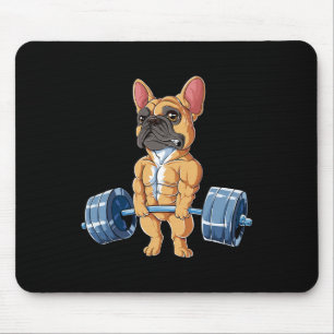 Bulldog Gewichtheffen Fawn Deadlift Fitness Gym Fu Muismat