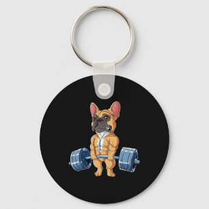 Bulldog Gewichtheffen Fawn Deadlift Fitness Gym Fu Sleutelhanger