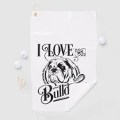 Bulldog Gift Golfhanddoek (Insitu)