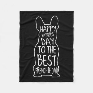 Bulldog Gift Voor Lover Gelukkige Vaders Dag Frenc Fleece Deken