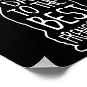 Bulldog Gift Voor Lover Gelukkige Vaders Dag Frenc Poster (Hoek)