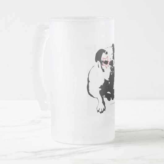 Bulldog Glass Mok (Voorkant links)