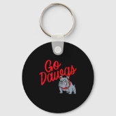 Bulldog Go Dawgs Girls Youth Teen Boys Kids Men Wo Sleutelhanger (Voorkant)