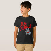 Bulldog Go Dawgs Girls Youth Teen Boys Kids Men Wo T-shirt (Voorkant volledig)