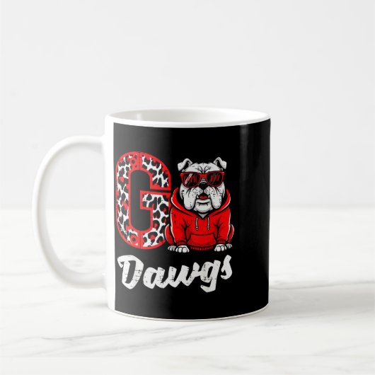 Bulldog Go Dawgs Men Women Kids Boys Youth Girls T Koffiemok (Links)