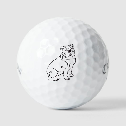 Bulldog Golfballen (Voorkant)