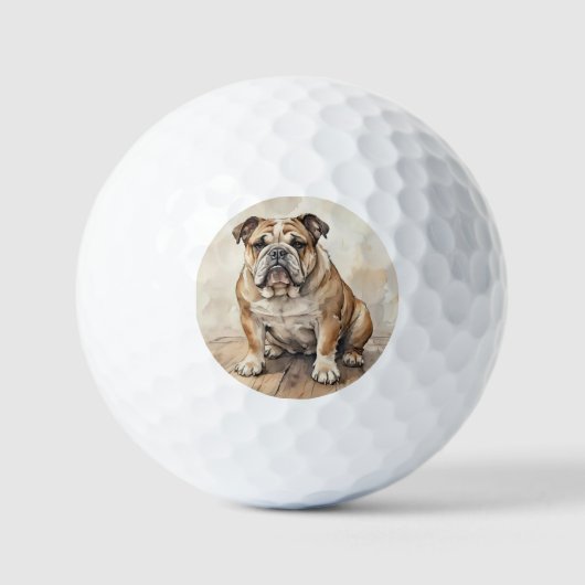 Bulldog Golfballen (Voorkant)