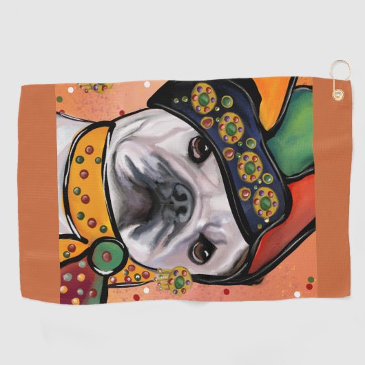 Bulldog Golfhanddoek (Horizontaal)