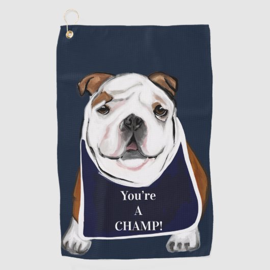 BULLDOG GOLFHANDDOEK (Voorkant)