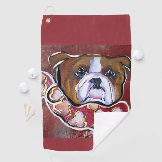 Bulldog Golfhanddoek (Insitu)