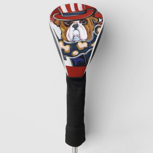 Bulldog Golfheadcover (Voorkant)