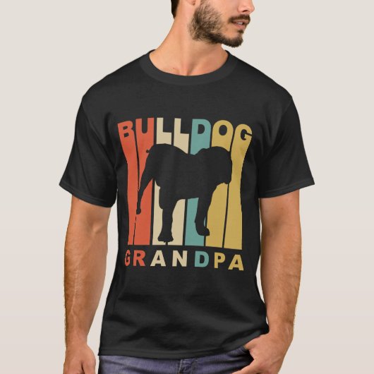 Bulldog Grandpa T-shirt (Voorkant)