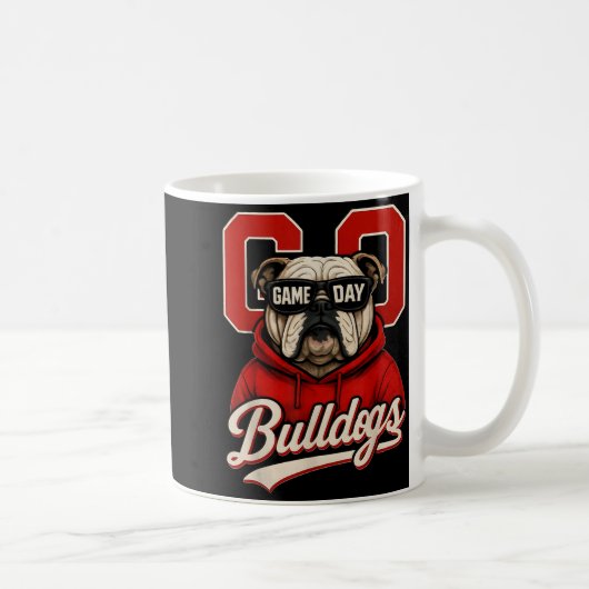 Bulldog Graphic Dawgs Men Women Kid Boy Girl  Koffiemok (Rechts)