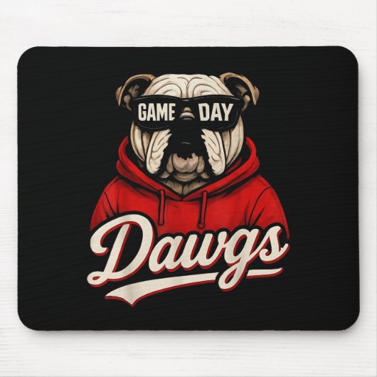 Bulldog Graphic Dawgs Men Women Kid Boy Girl  Muismat (Voorkant)
