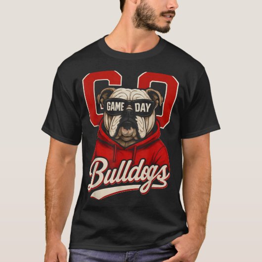 Bulldog Graphic Dawgs Men Women Kid Boy Girl T-shirt (Voorkant)