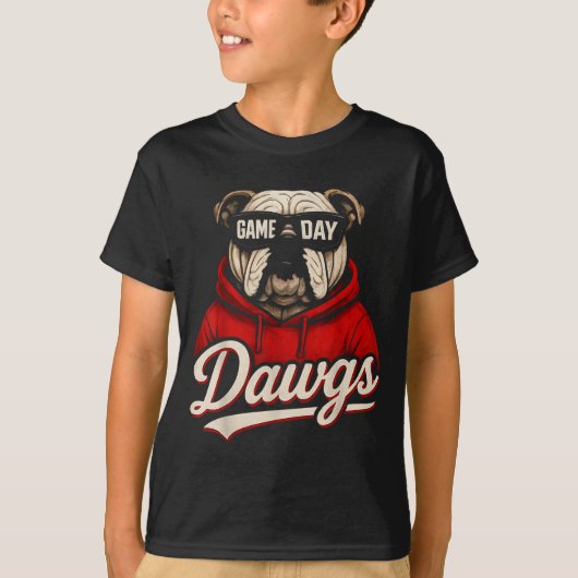 Bulldog Graphic Dawgs Men Women Kid Boy Girl  T-shirt (Voorkant)