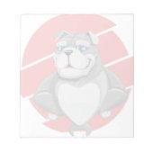 Bulldog Grappige Cartoon Notitieblok (Voorkant)