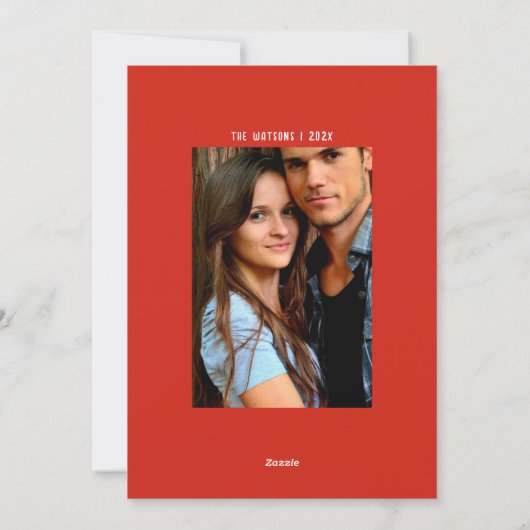 Bulldog Grappige Kerstmis Feestdagenkaart (Achterkant)