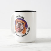 Bulldog grappige quote Two-Tone Coffee Mok (Voorkant links)