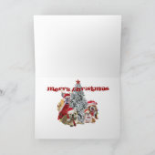 Bulldog Greating vanaf de Noordpool Feestdagen Kaart (Binnen)