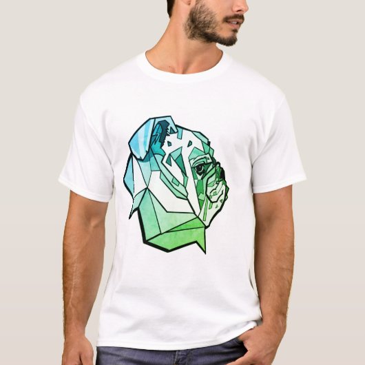 Bulldog Greenleaf Design T-shirt (Voorkant)