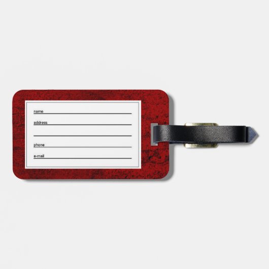 BULLDOG GREY CARTOON BAGAGELABEL (Achterkant horizontaal)