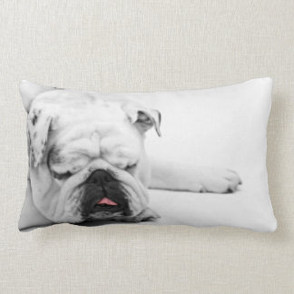 Bulldog Grey White Slaping Decor Sierkussen Kussen