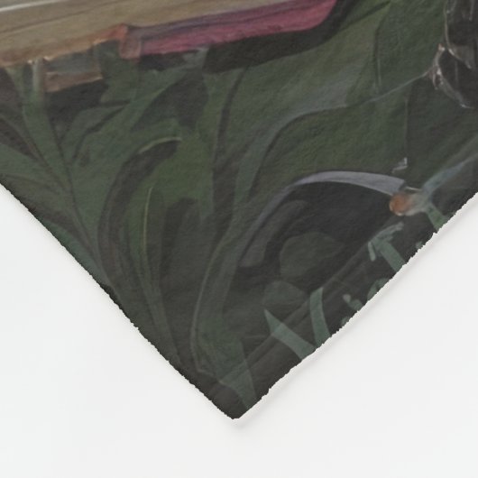 Bulldog grillige Halloween schilderij Fleece Deken (Hoek)