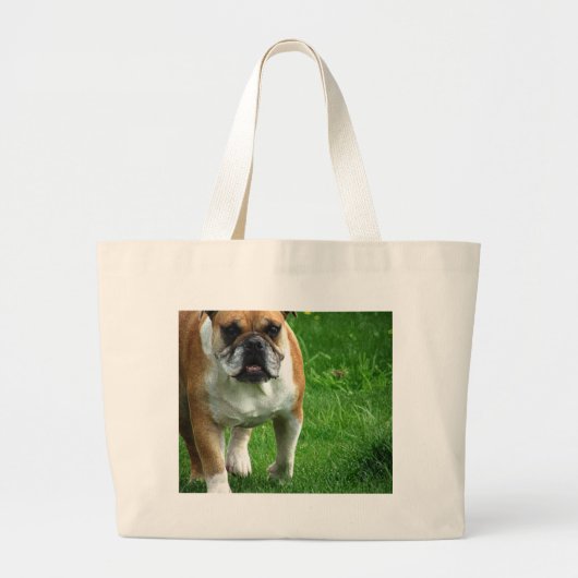 Bulldog Grote Tote Bag (Voorkant)