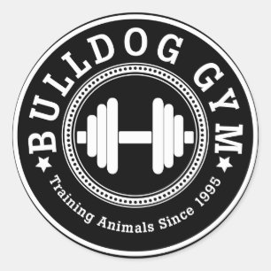 Bulldog Gym Dumbbell Sticker