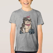 Bulldog Gym Power Tri-Blend Shirt (Voorkant)