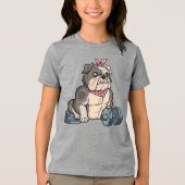 Bulldog Gym Power Tri-Blend Shirt (Voorkant)